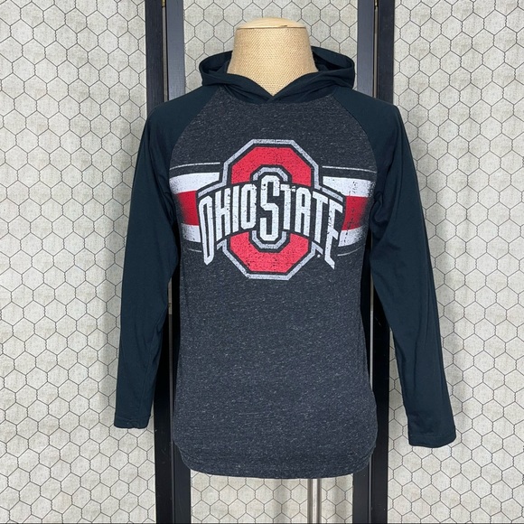 Varsity Other - Ohio State Varsity Hooded Long Sleeve Tee Shirt